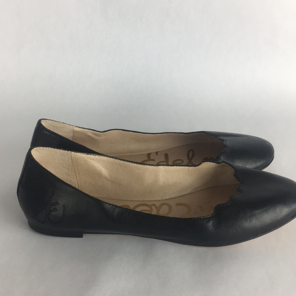 Sam Edelman Black Leather Ballet flats size 7.5